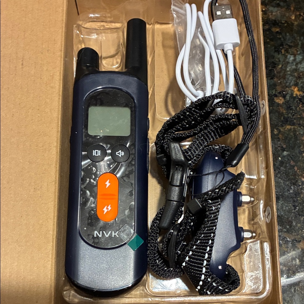 NIB NVK TC-20 Blue Dog Training Collar with Remote